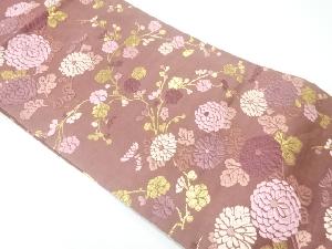 唐織菊模様織出し袋帯